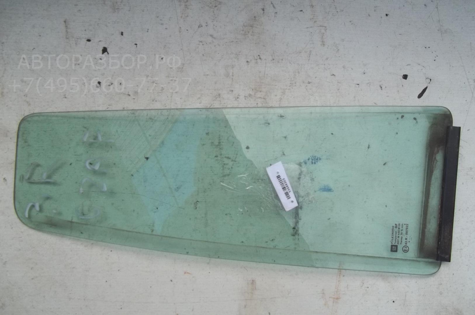 Стекло двери задней правой (форточка)
