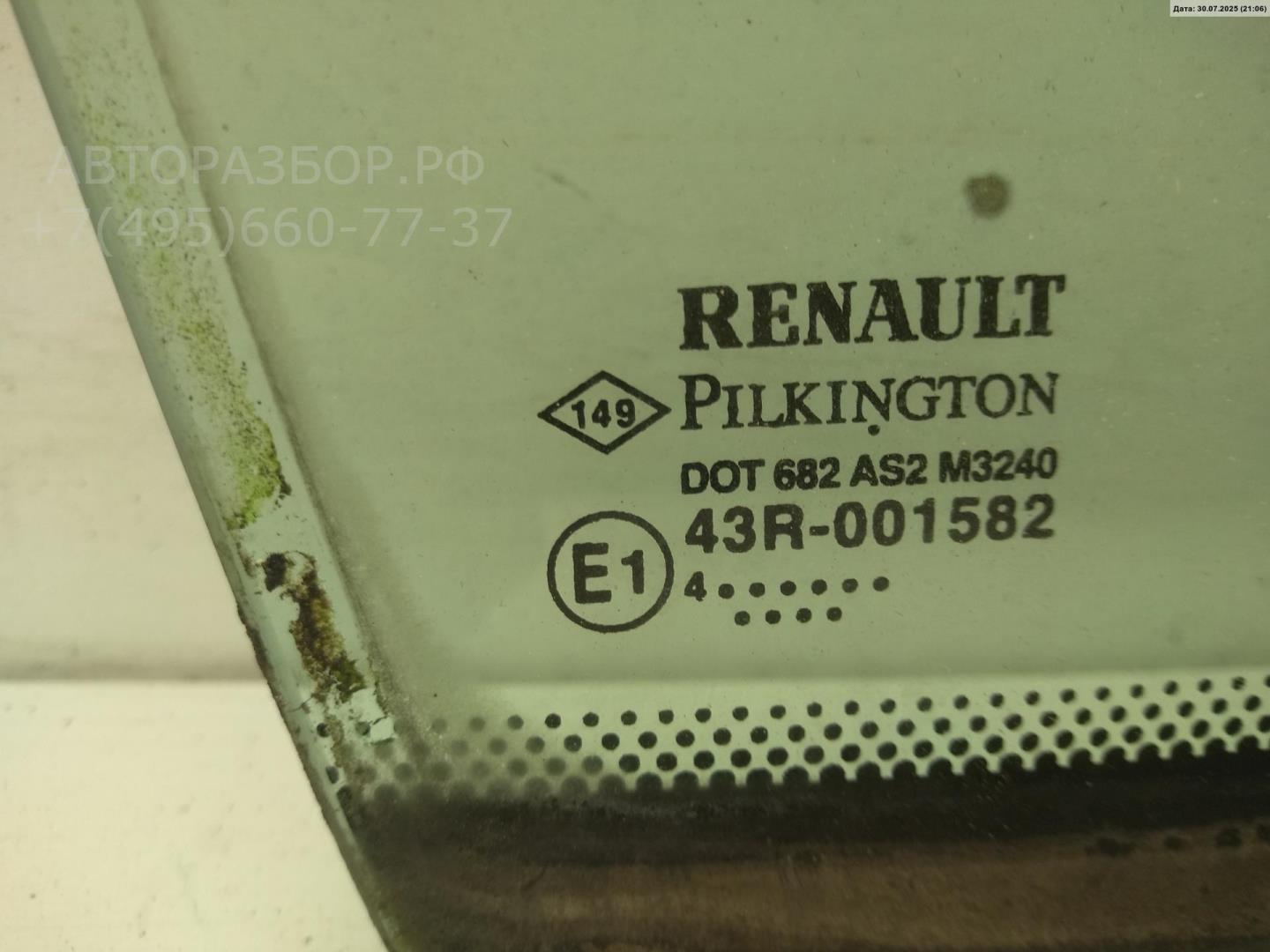 Стекло двери передней правой (форточка)