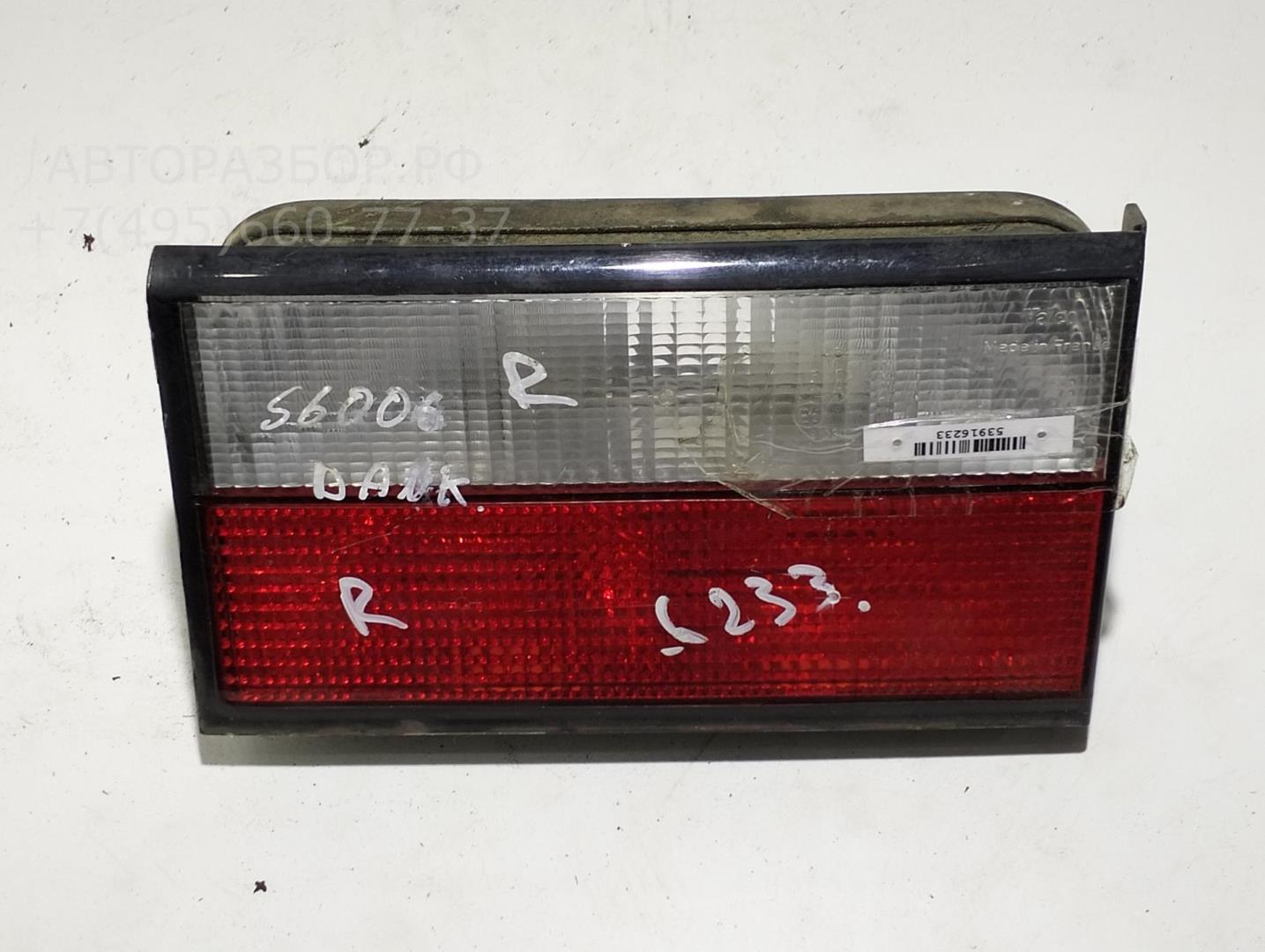 Фонарь задний внутренний правый для Xantia 1992-2002