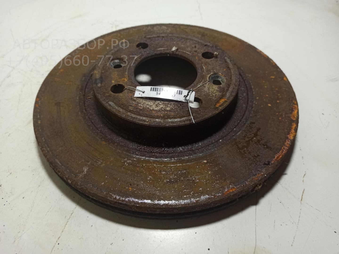 Диск тормозной передний вентилируемый