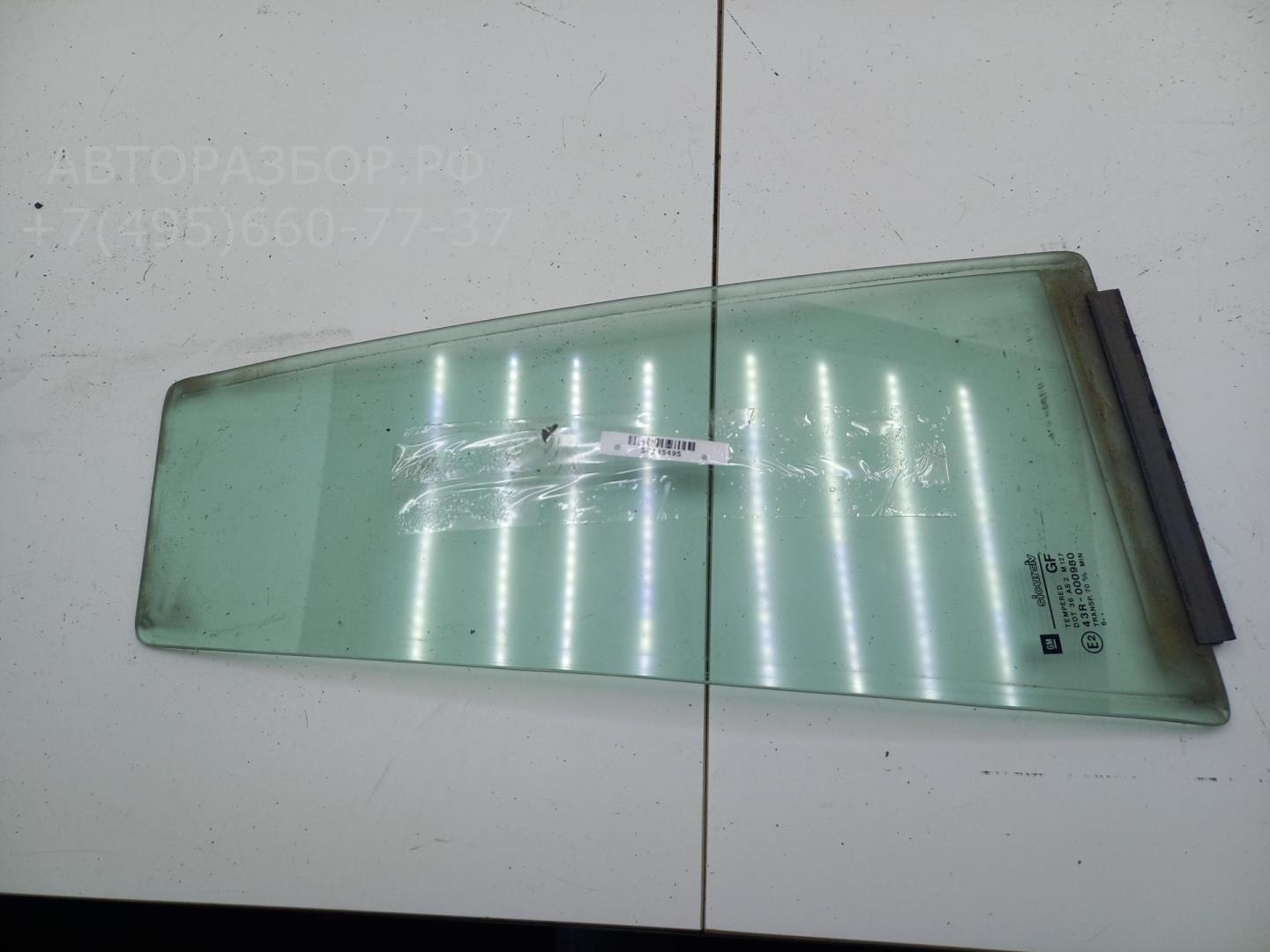 Стекло двери задней левой (форточка)