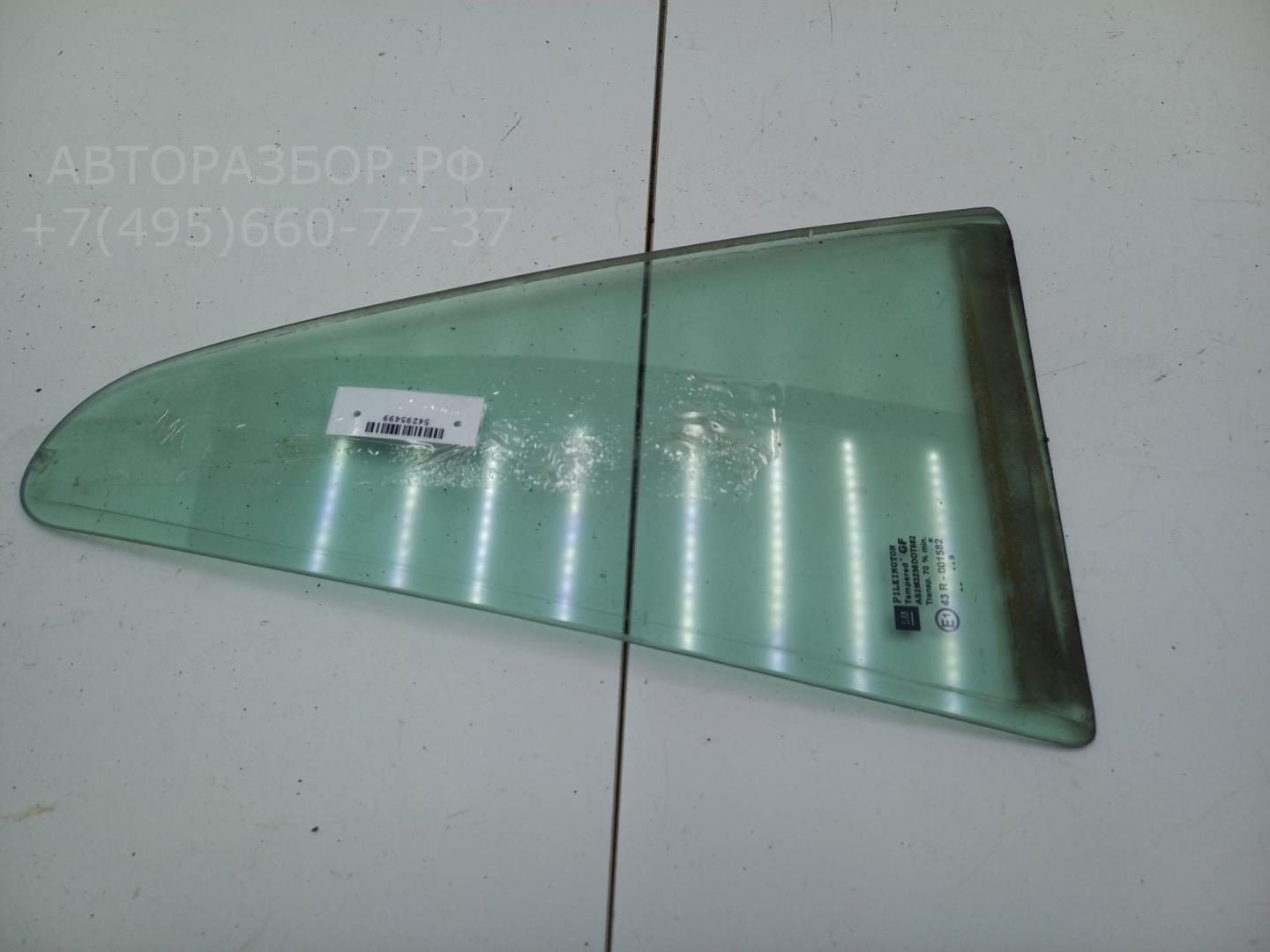 Стекло двери задней левой (форточка)