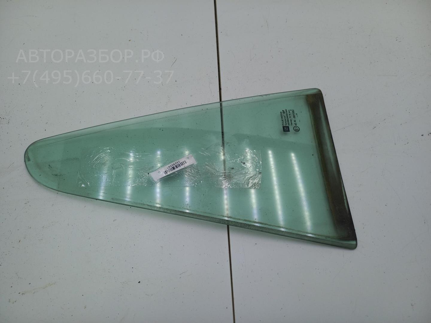 Стекло двери задней правой (форточка)