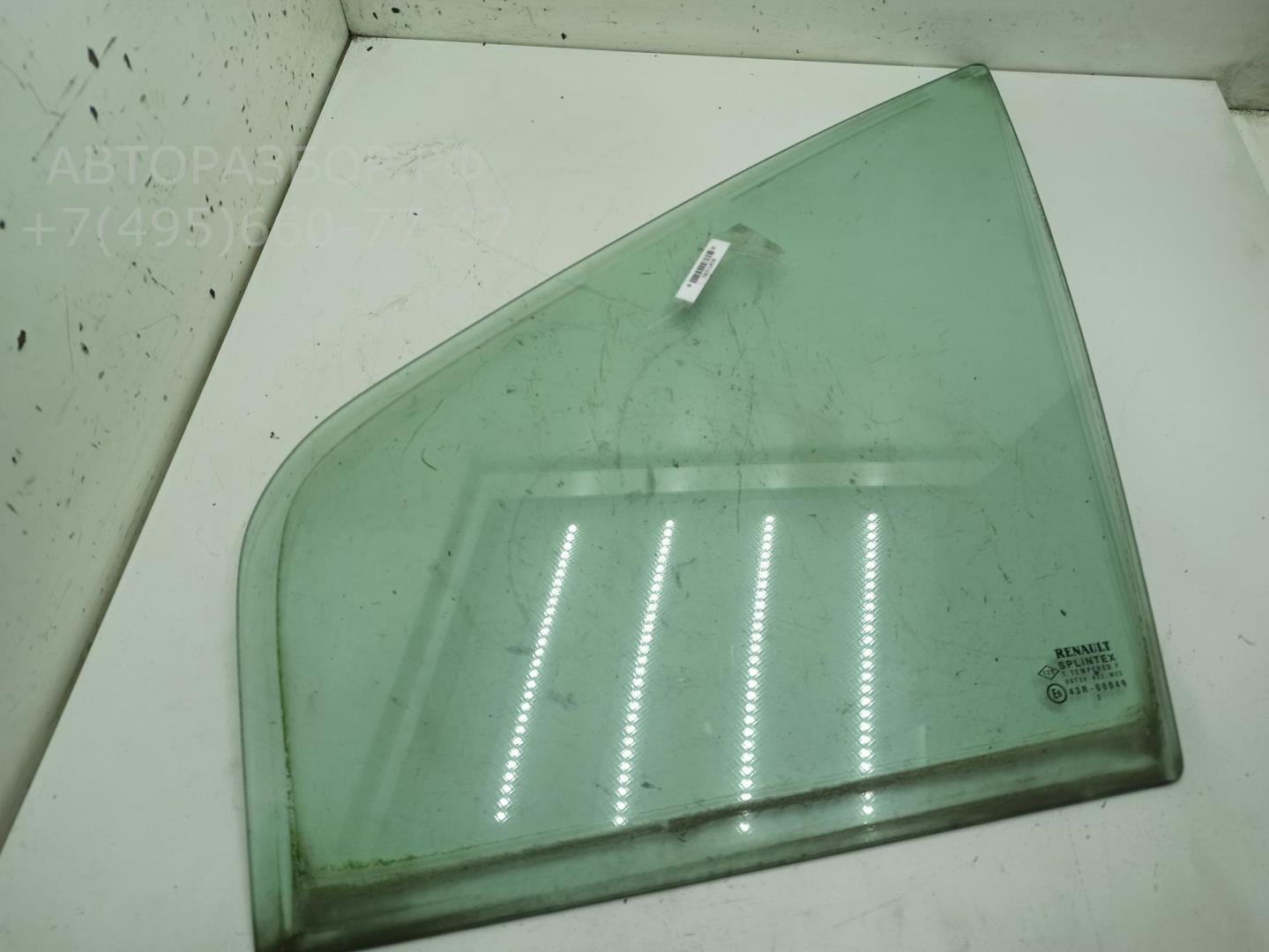 Стекло двери передней левой (форточка)