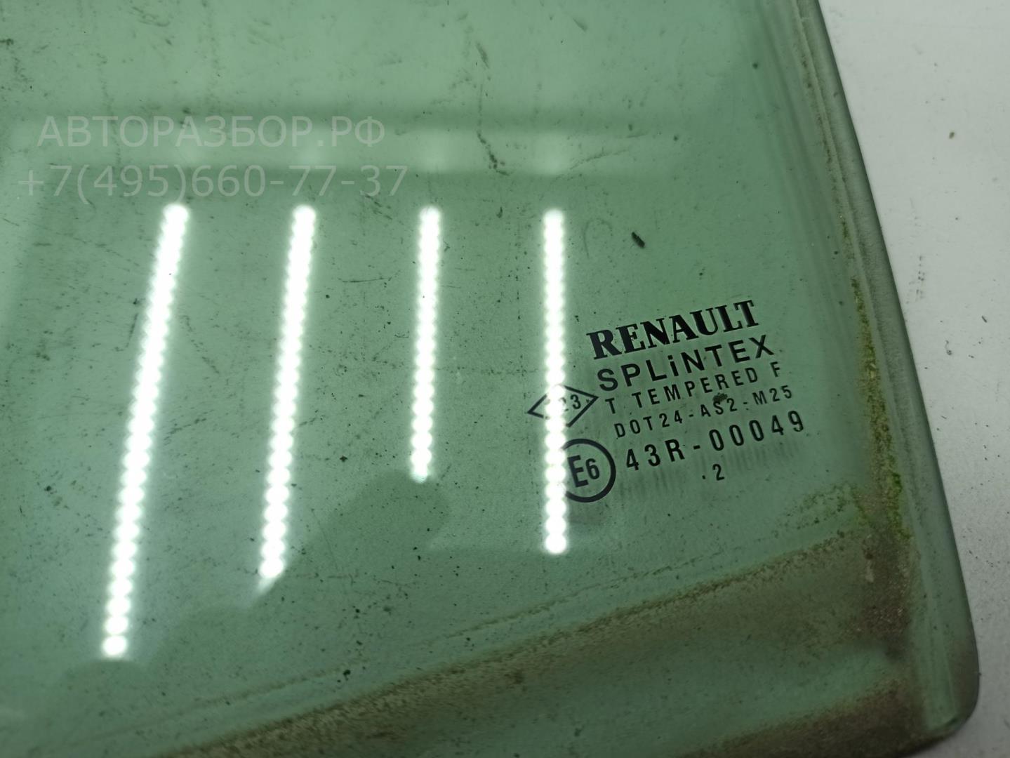 Стекло двери передней левой (форточка)