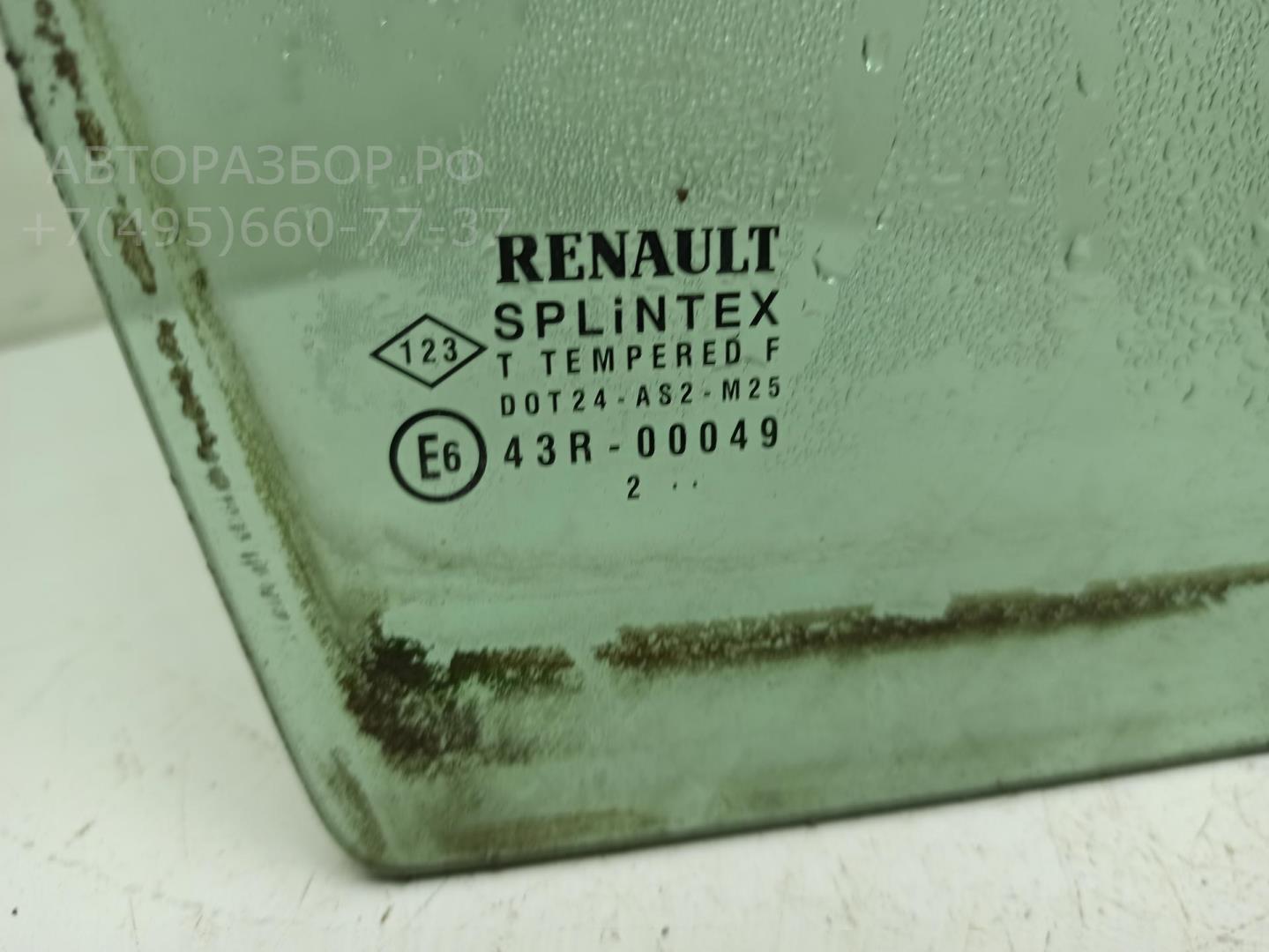 Стекло двери передней правой (форточка)