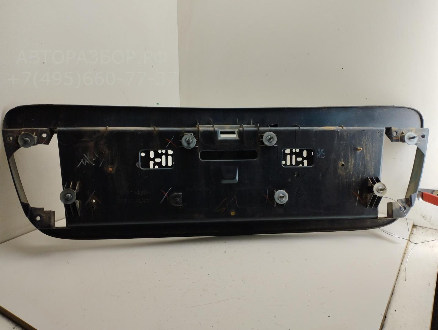 Накладка переднего бампера под номер