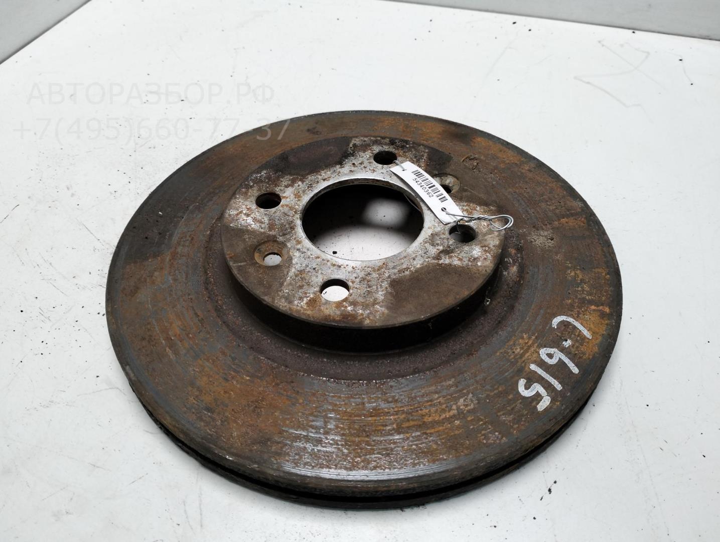 Диск тормозной передний вентилируемый