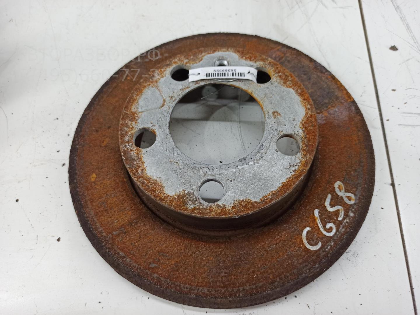 Диск тормозной задний