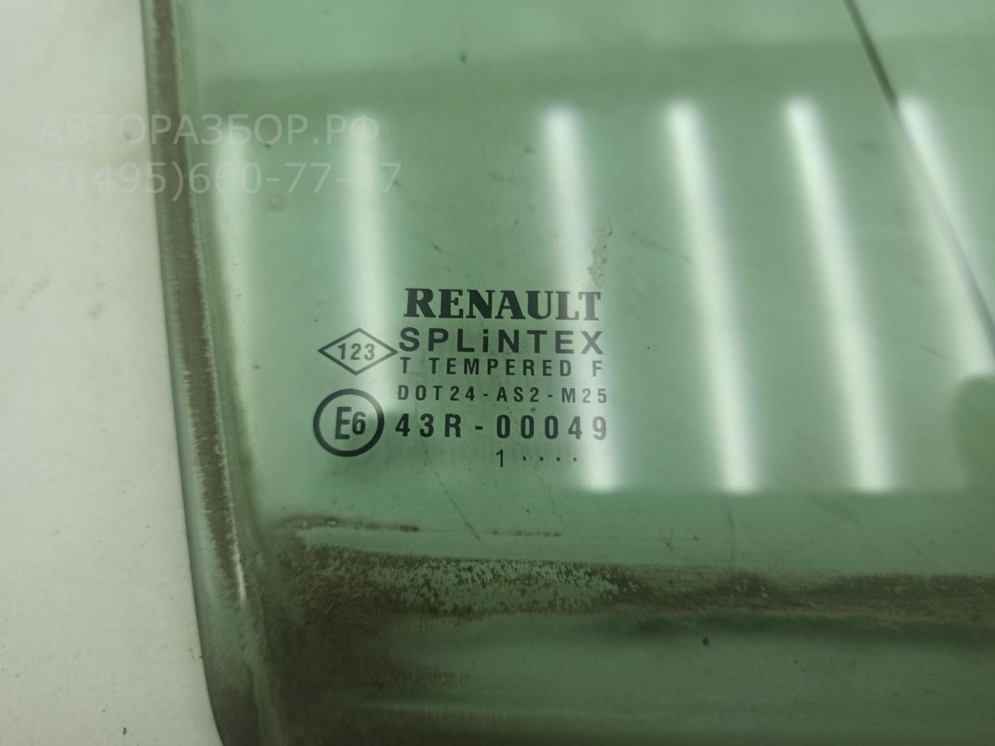 Стекло двери передней правой (форточка)