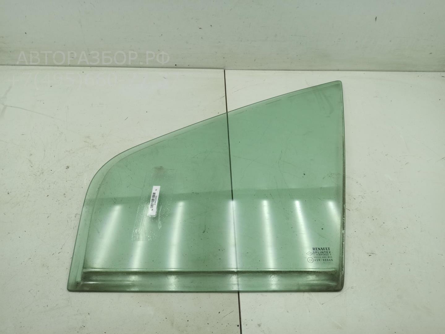 Стекло двери передней левой (форточка)
