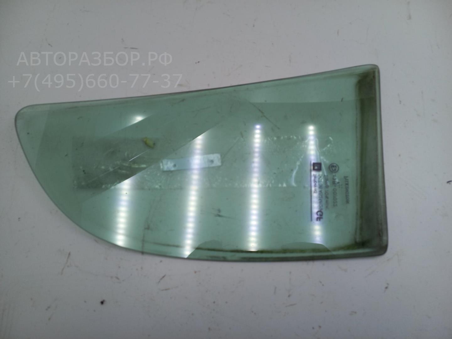 Стекло двери задней левой (форточка)
