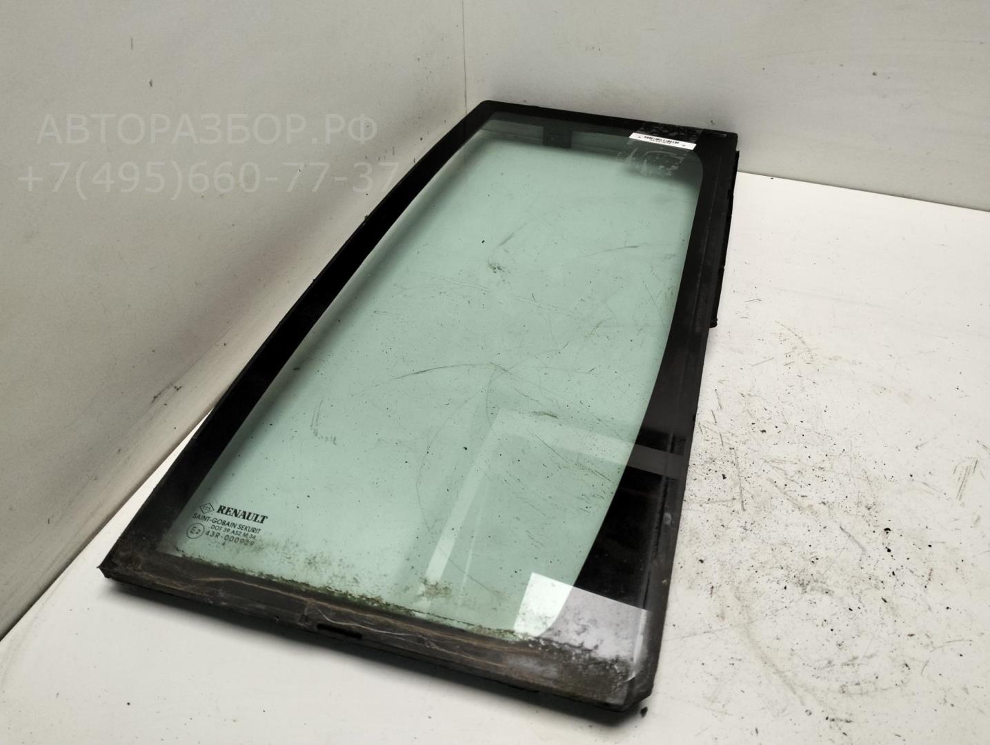 Стекло двери задней левой (форточка)