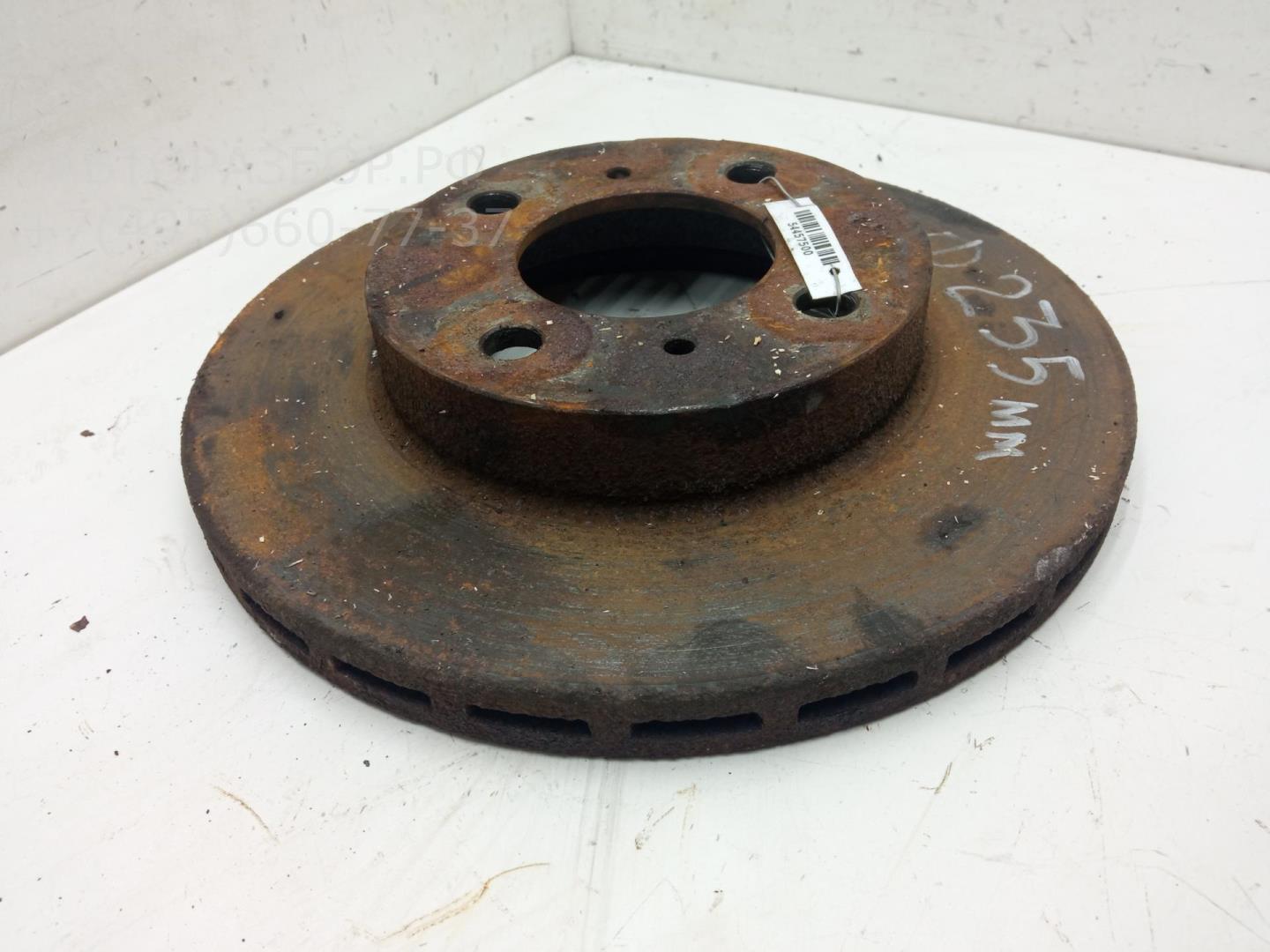 Диск тормозной передний вентилируемый