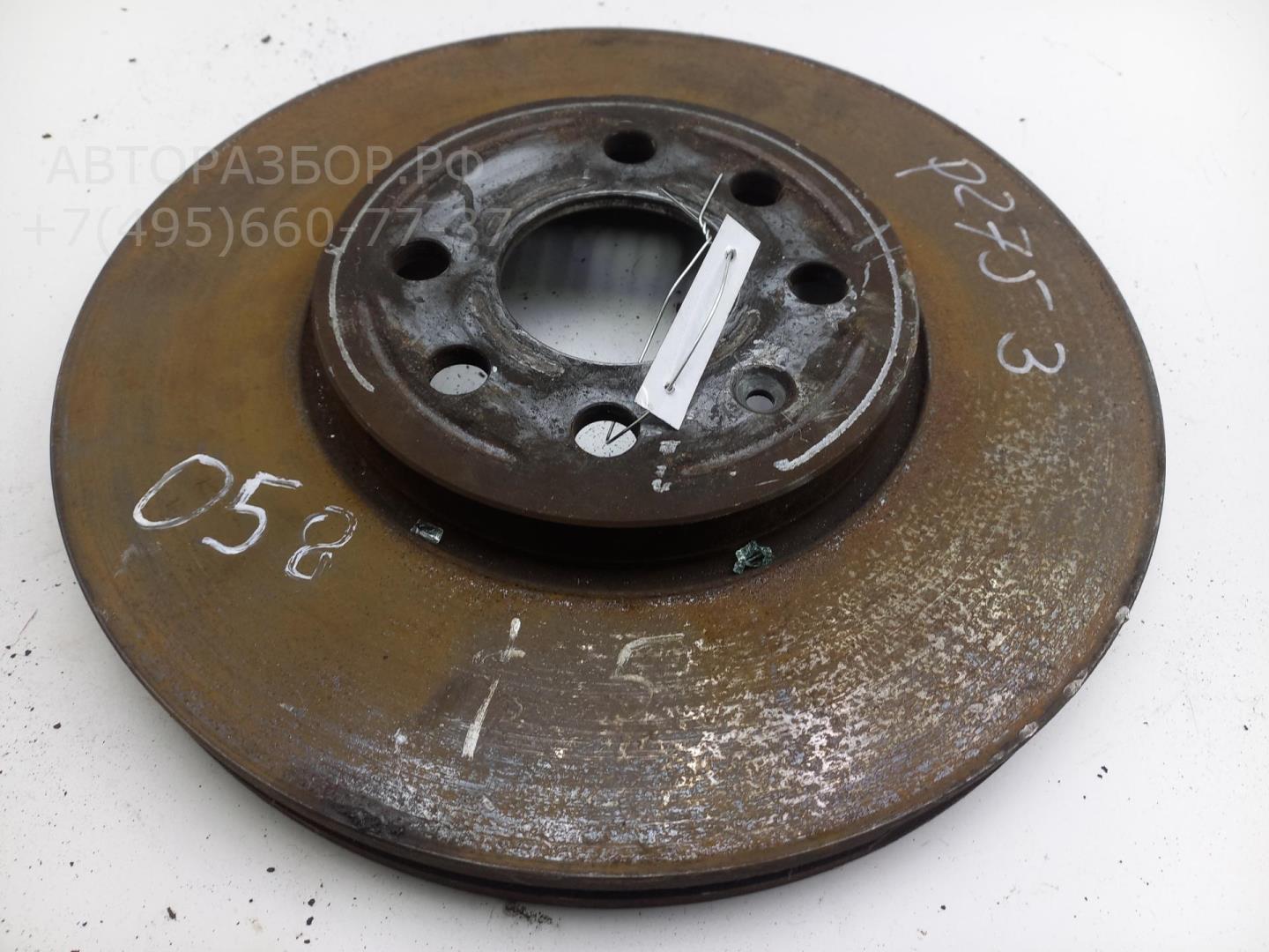 Диск тормозной передний вентилируемый