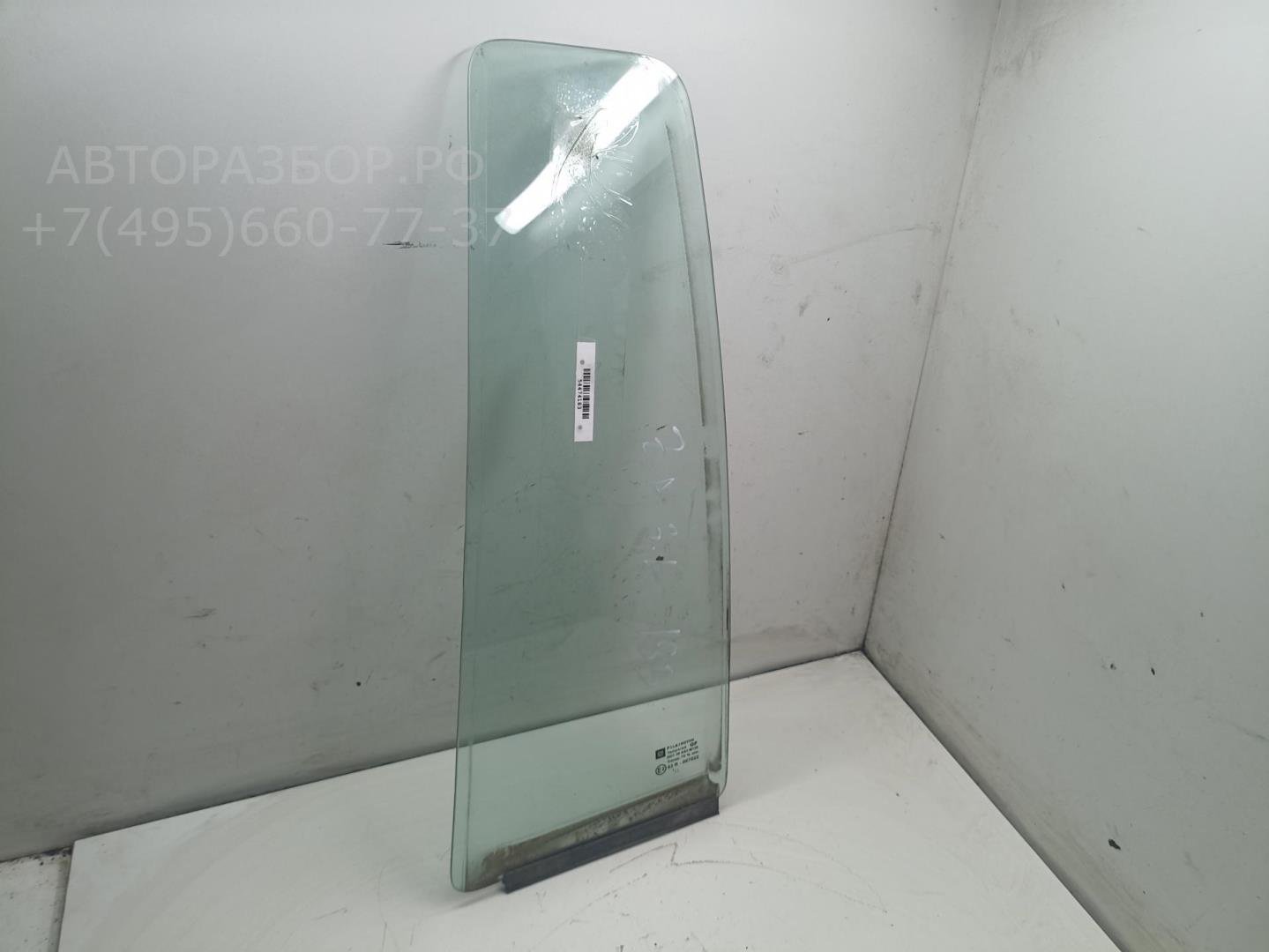 Стекло двери задней левой (форточка)