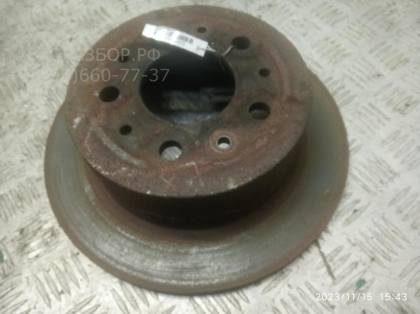 Диск тормозной задний