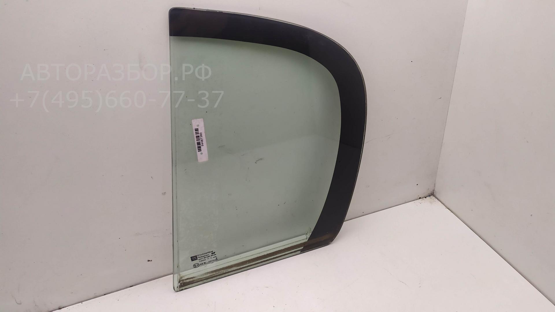 Стекло двери задней левой (форточка)