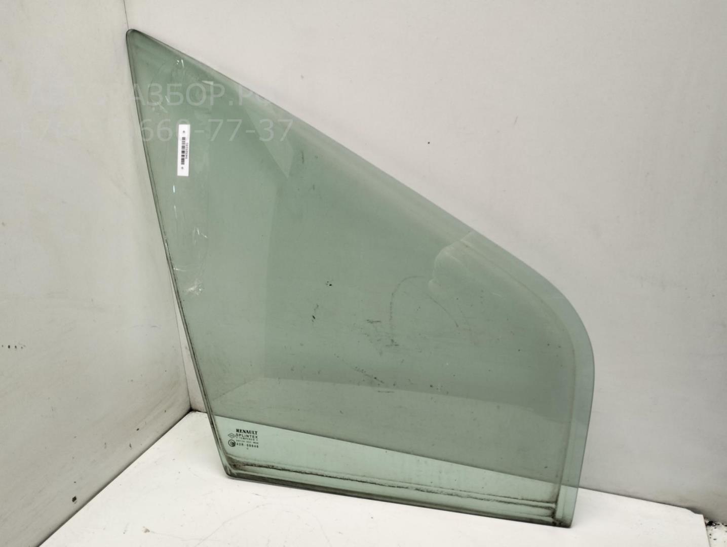 Стекло двери передней правой (форточка)