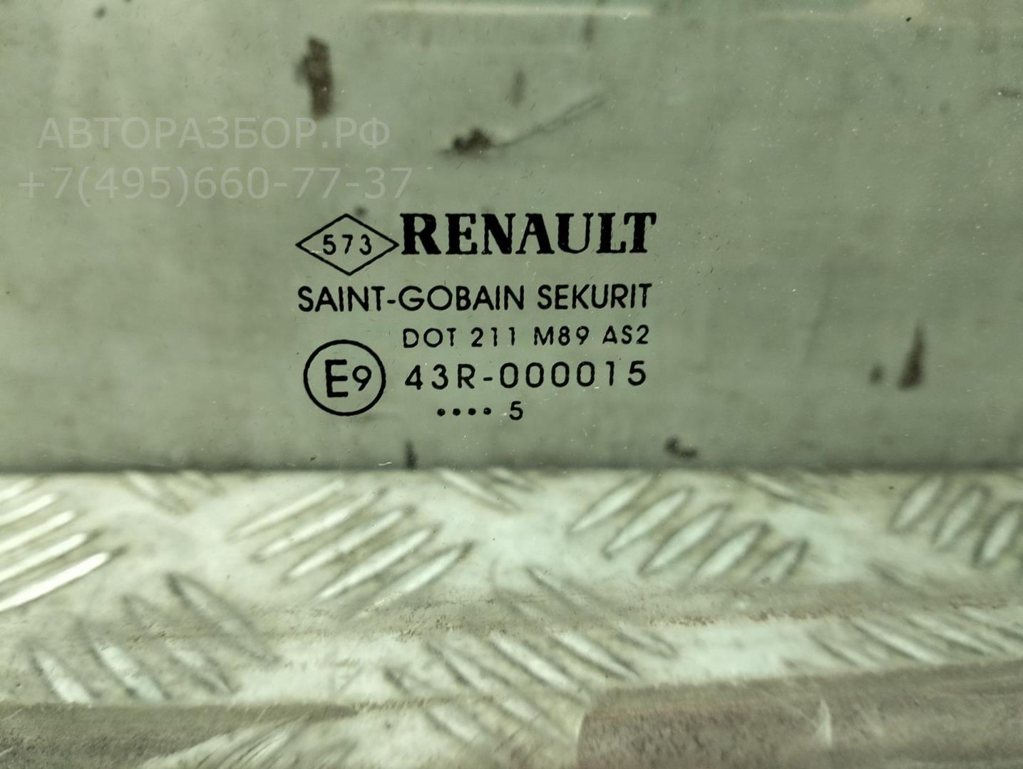 Стекло двери задней левой (форточка)