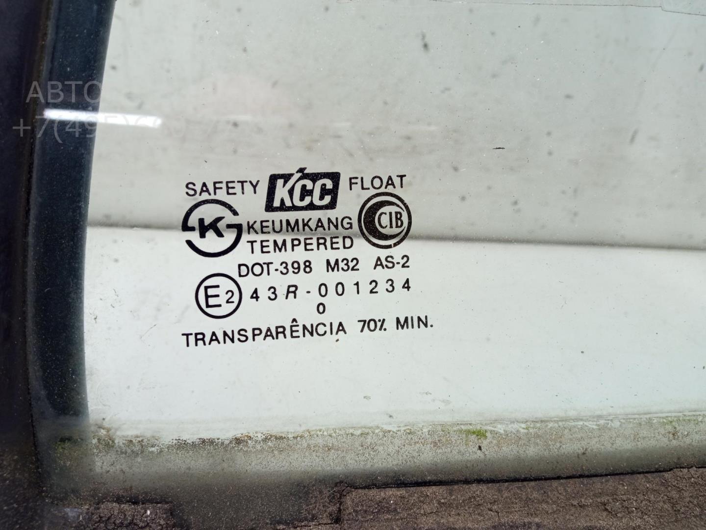 Стекло двери задней правой (форточка)