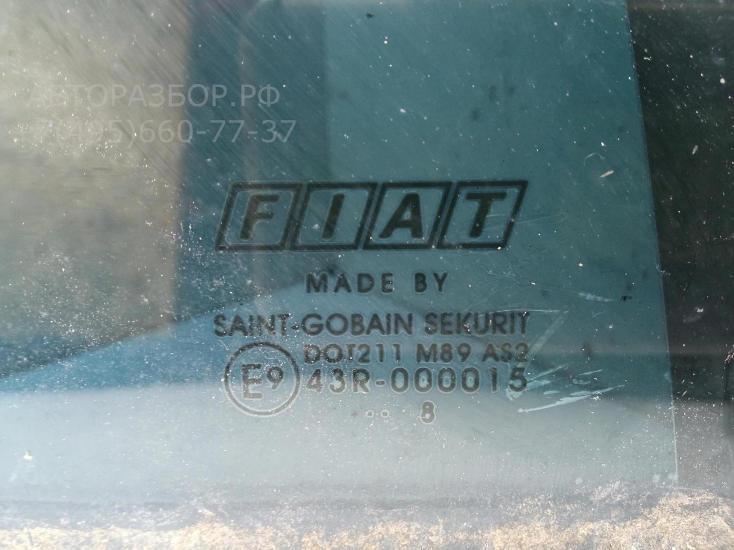 Стекло двери задней левой (форточка)