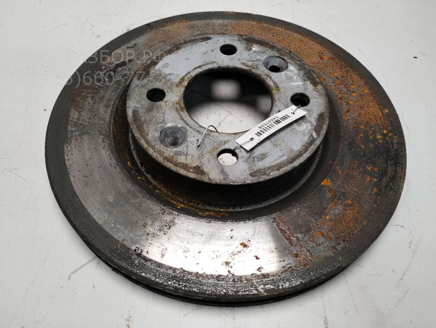 Диск тормозной передний вентилируемый