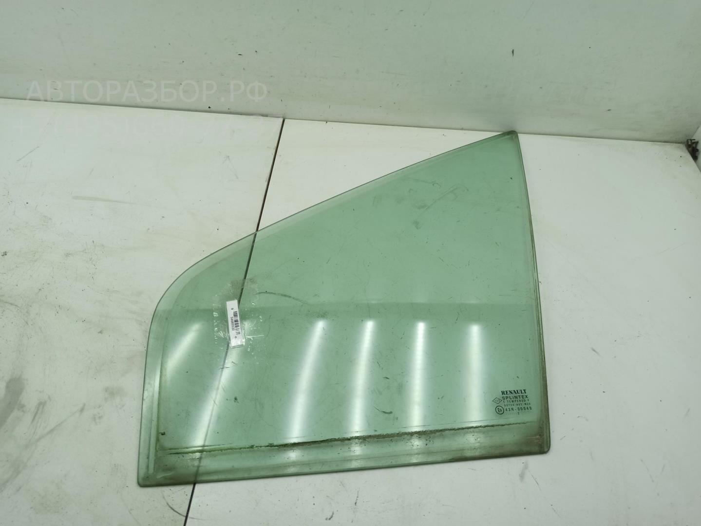 Стекло двери передней левой (форточка)