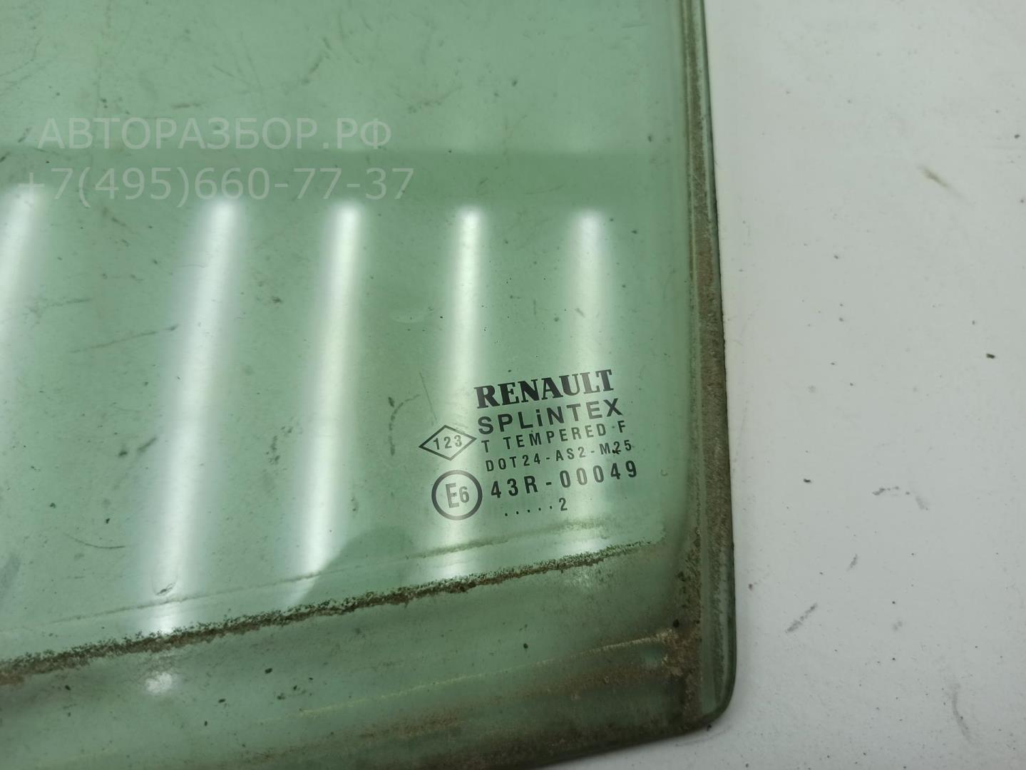 Стекло двери передней левой (форточка)