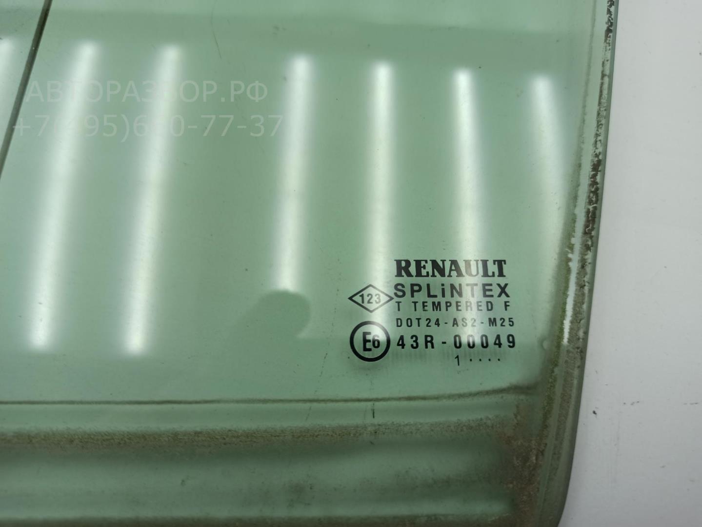 Стекло двери передней левой (форточка)