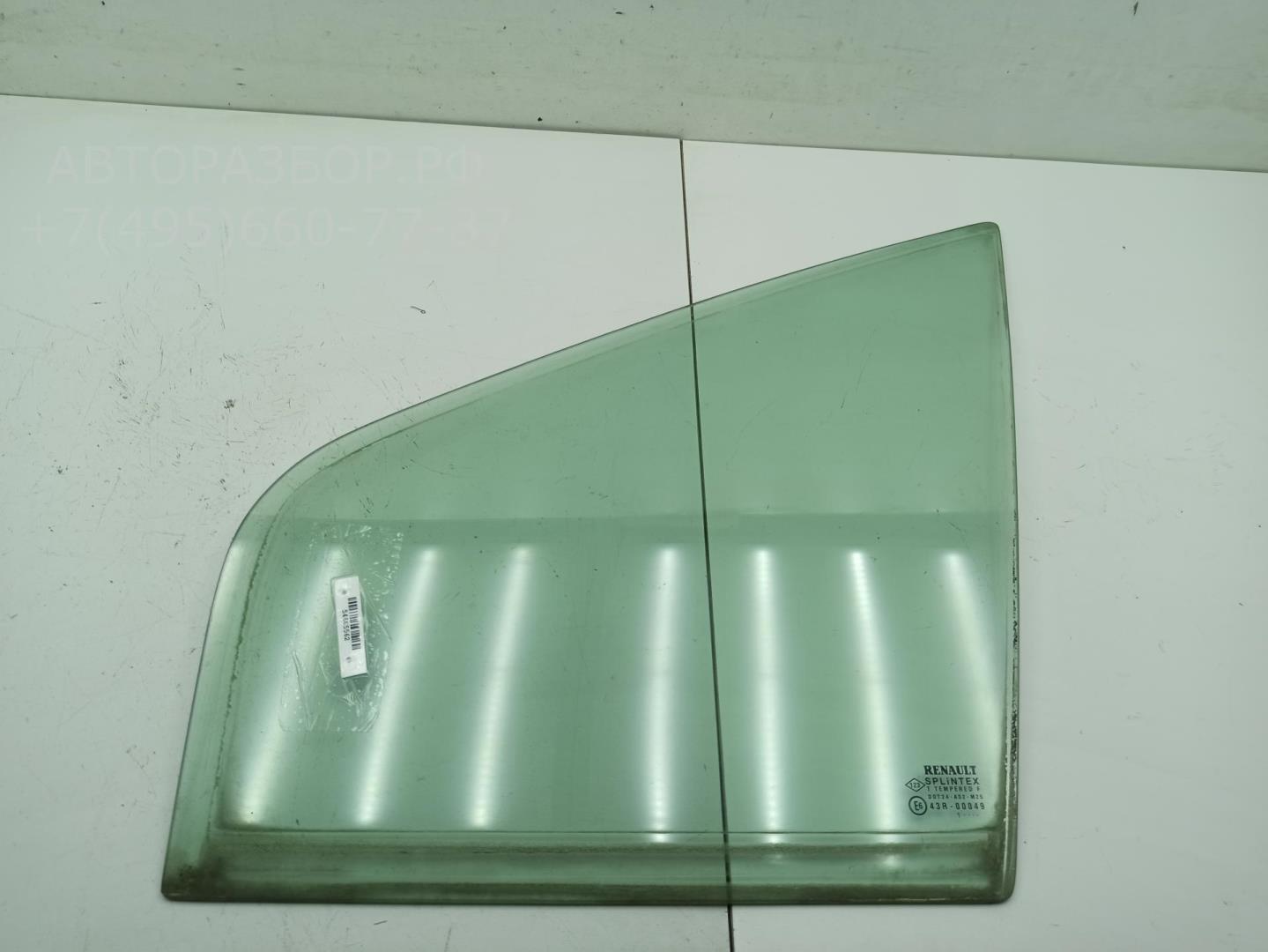 Стекло двери передней левой (форточка)