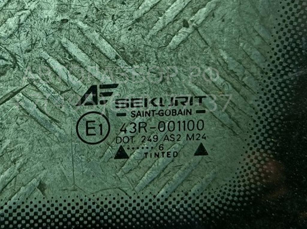 Стекло кузовное глухое правое