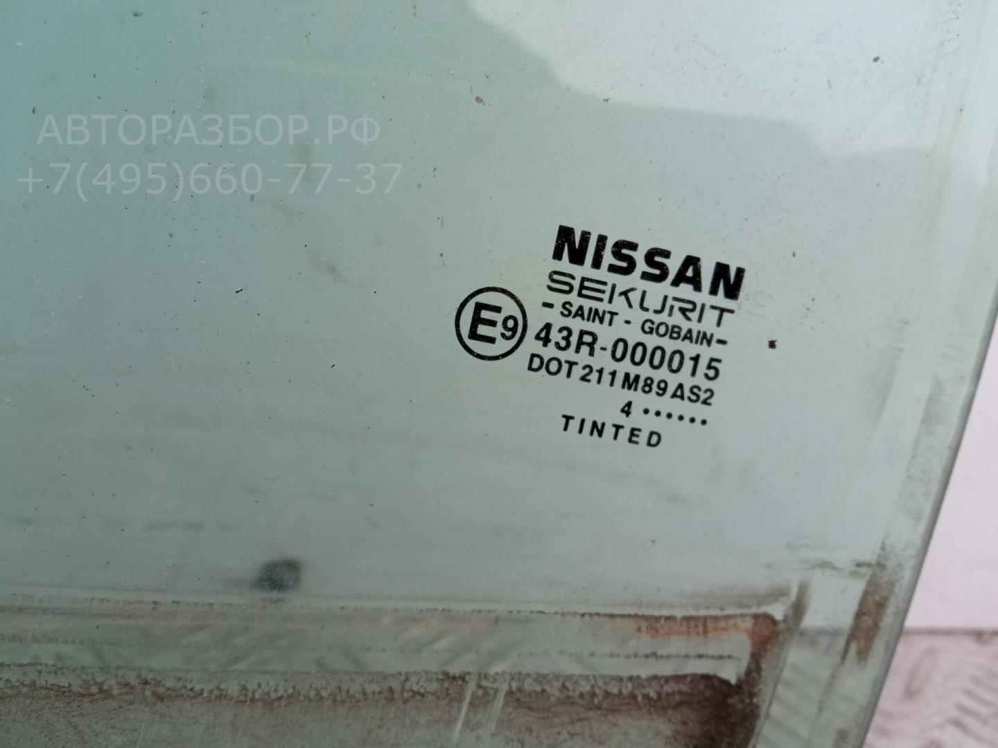Стекло двери задней левой