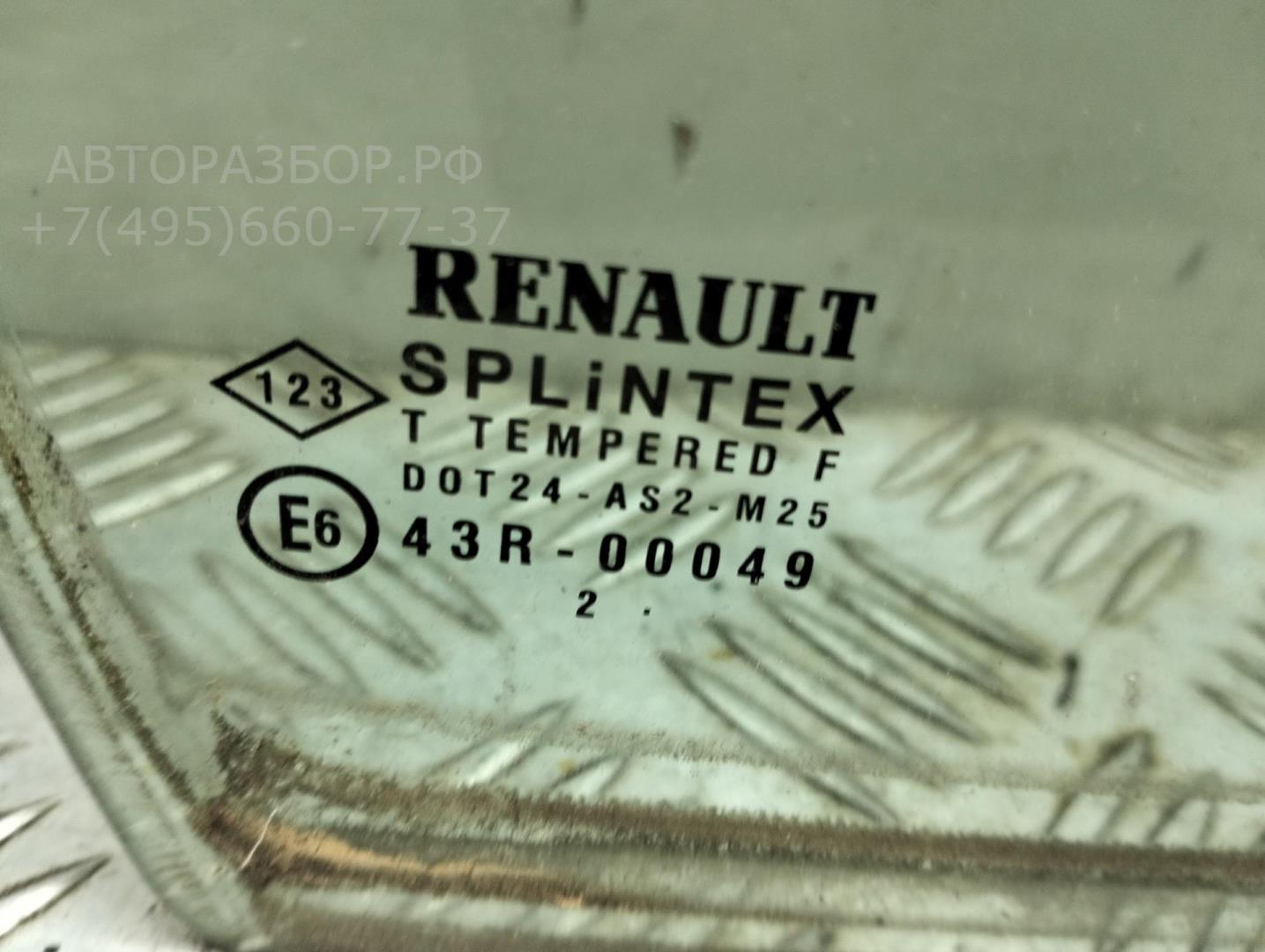 Стекло двери передней правой (форточка)