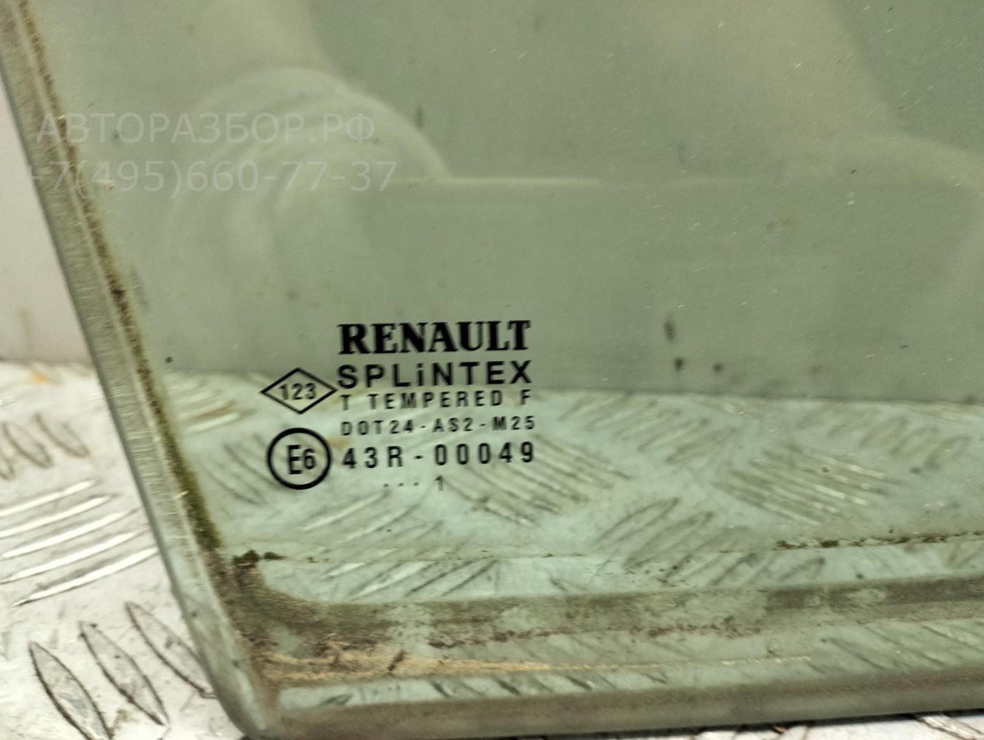 Стекло двери передней правой (форточка)