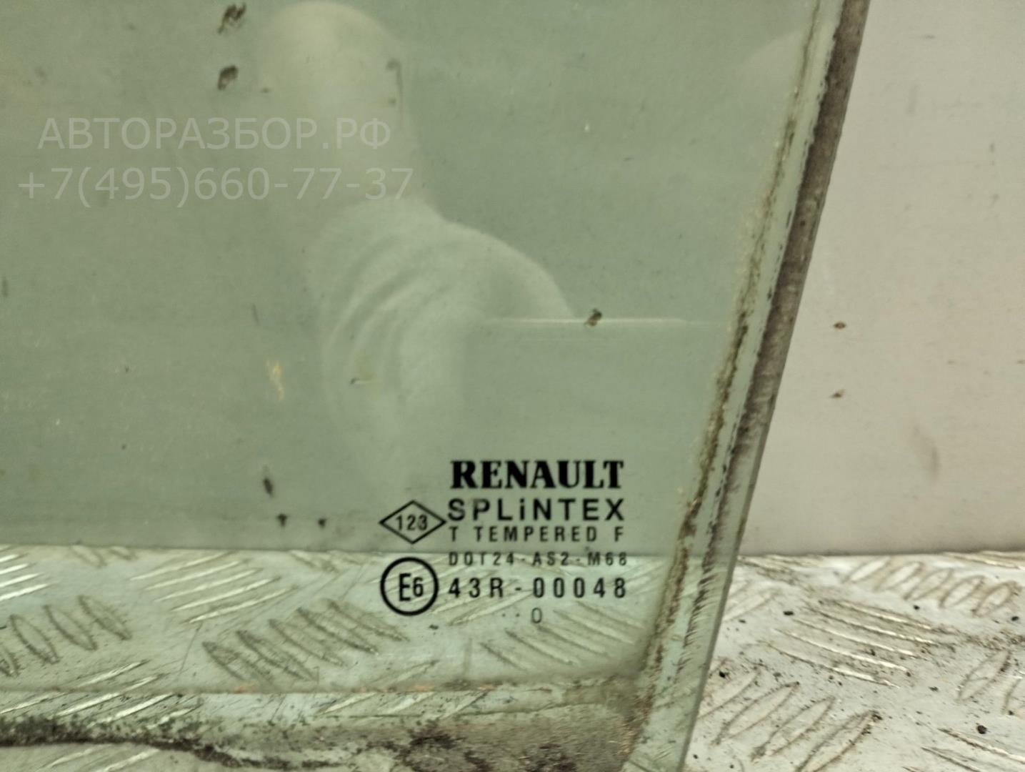 Стекло двери передней левой (форточка)