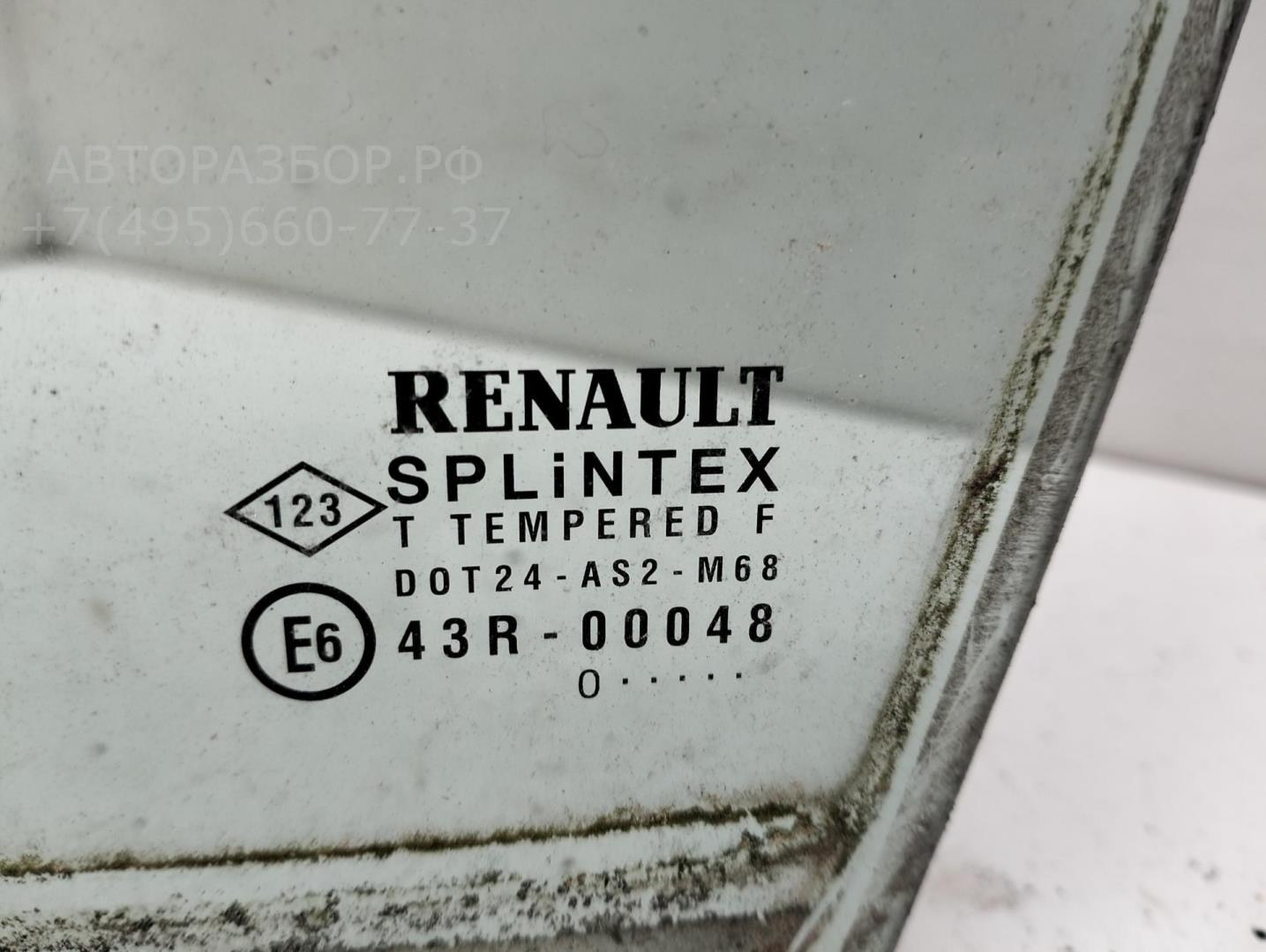 Стекло двери передней левой (форточка)