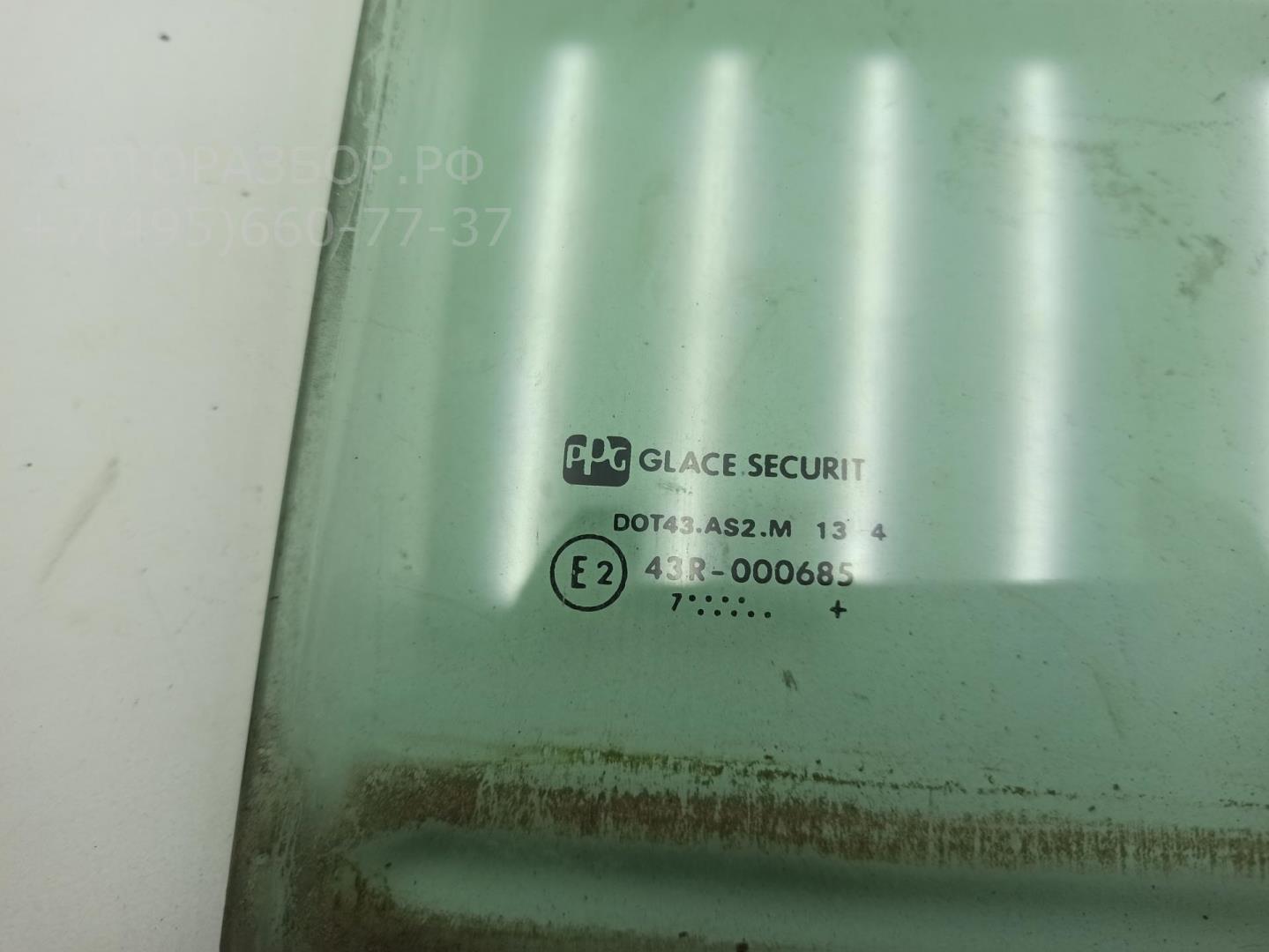Стекло двери задней левой