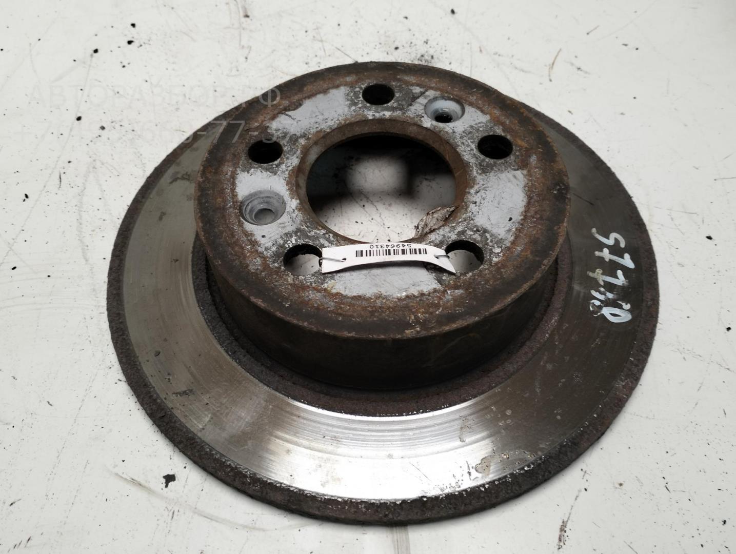 Диск тормозной задний