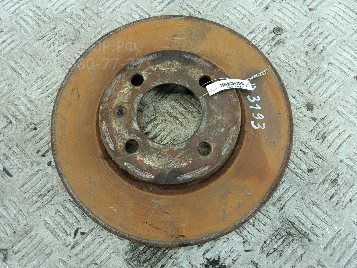 Диск тормозной передний вентилируемый