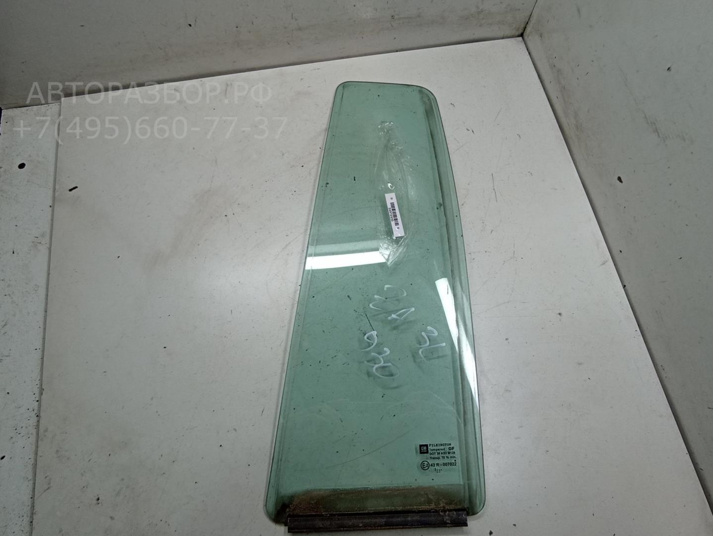 Стекло двери задней левой (форточка)