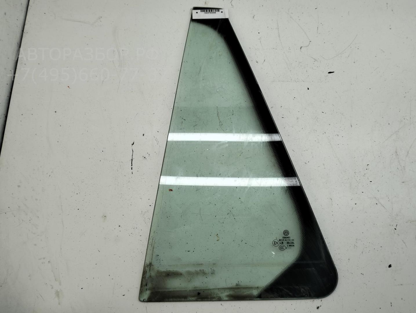 Стекло двери задней левой (форточка)