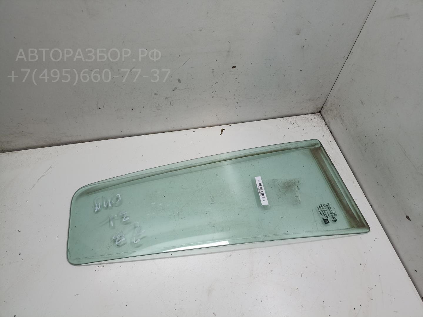 Стекло двери задней левой (форточка)