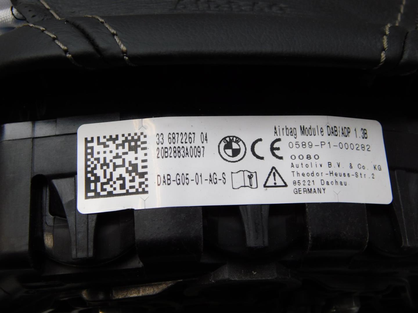 Подушка безопасности в рулевое колесо