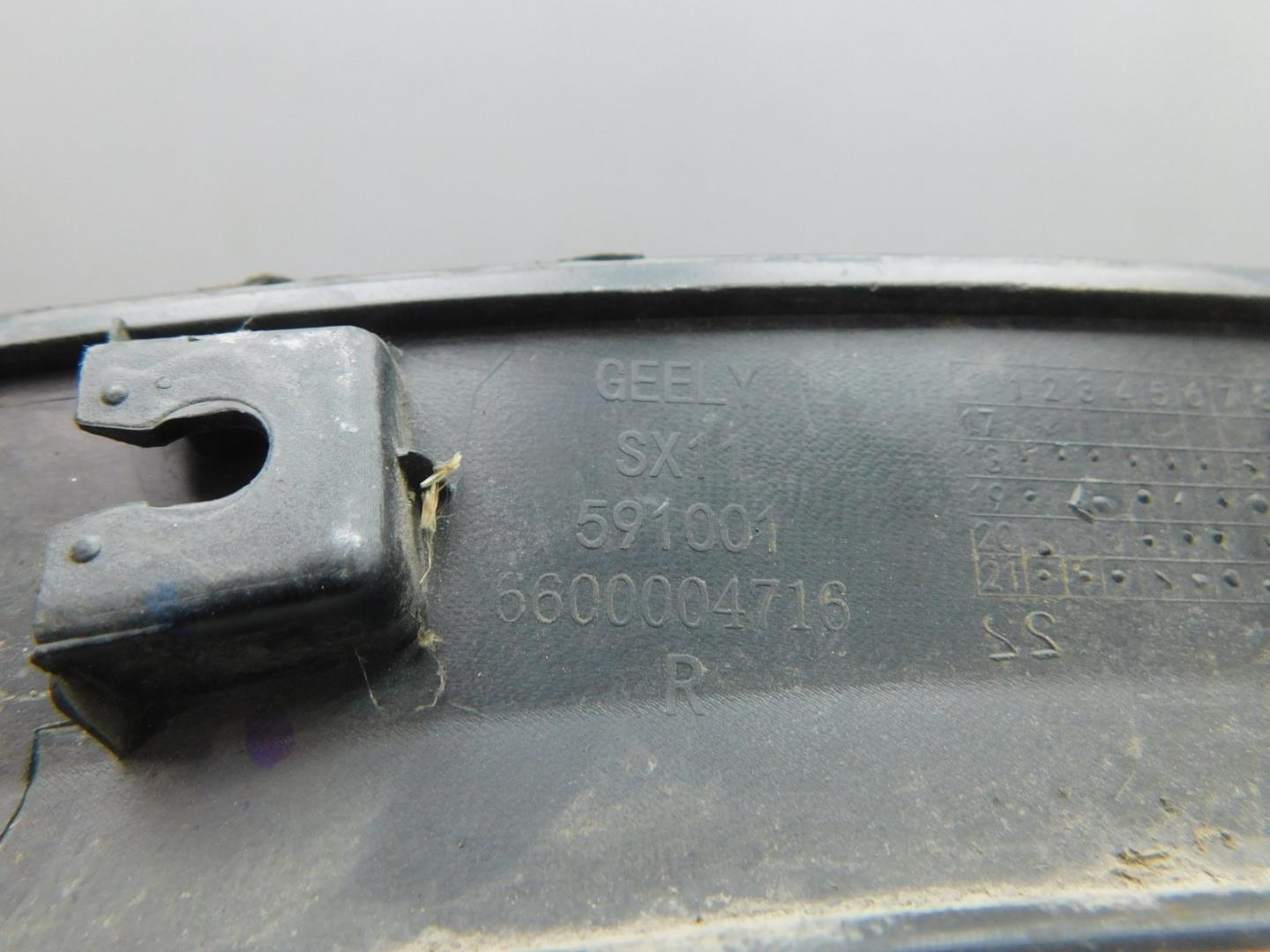 Накладка заднего крыла правого