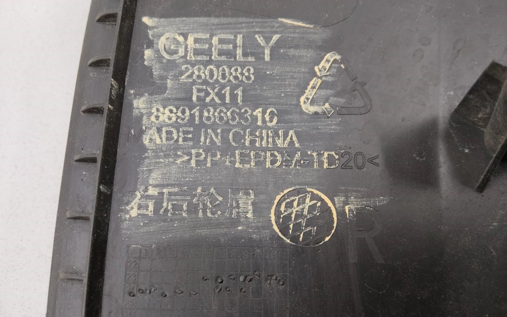 Накладка заднего крыла правого