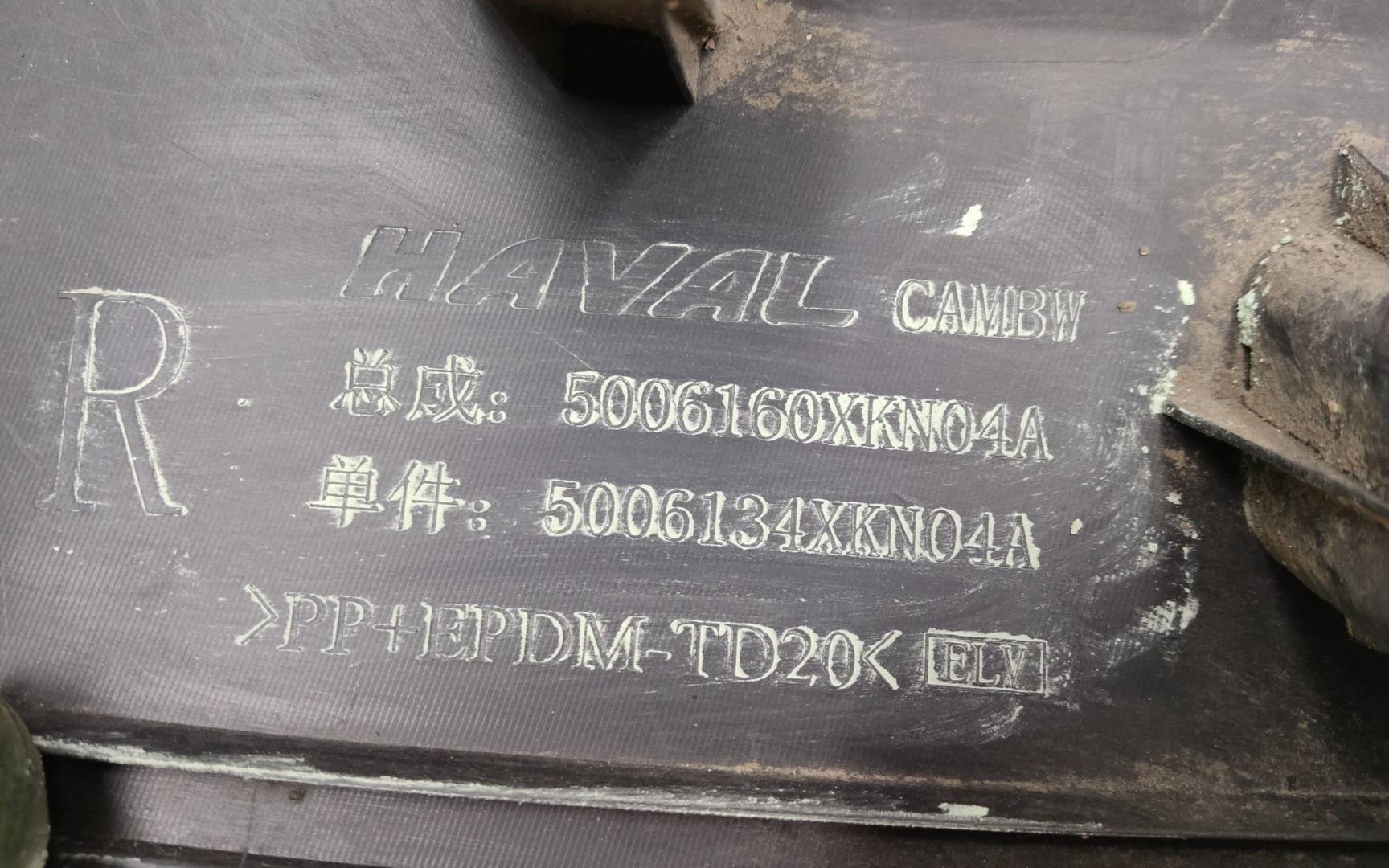 Накладка заднего крыла правого