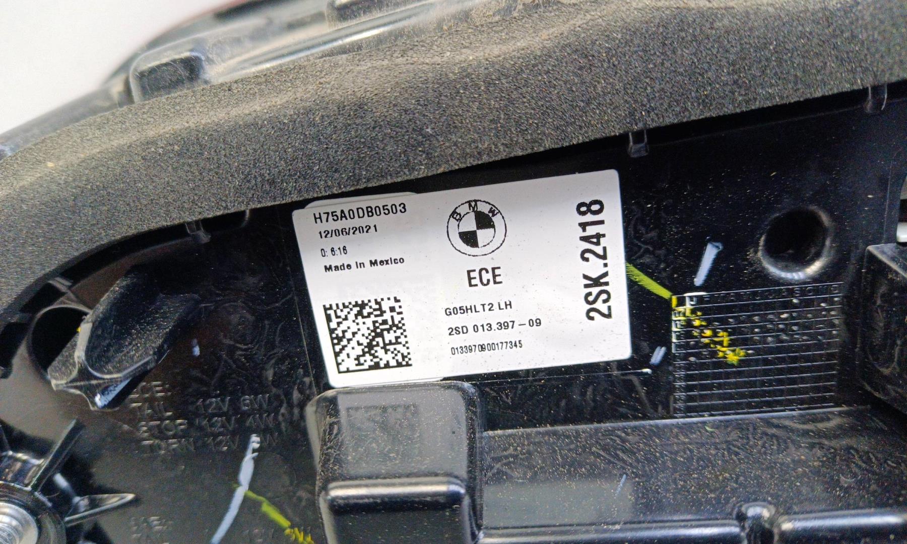 Фонарь задний внутренний левый