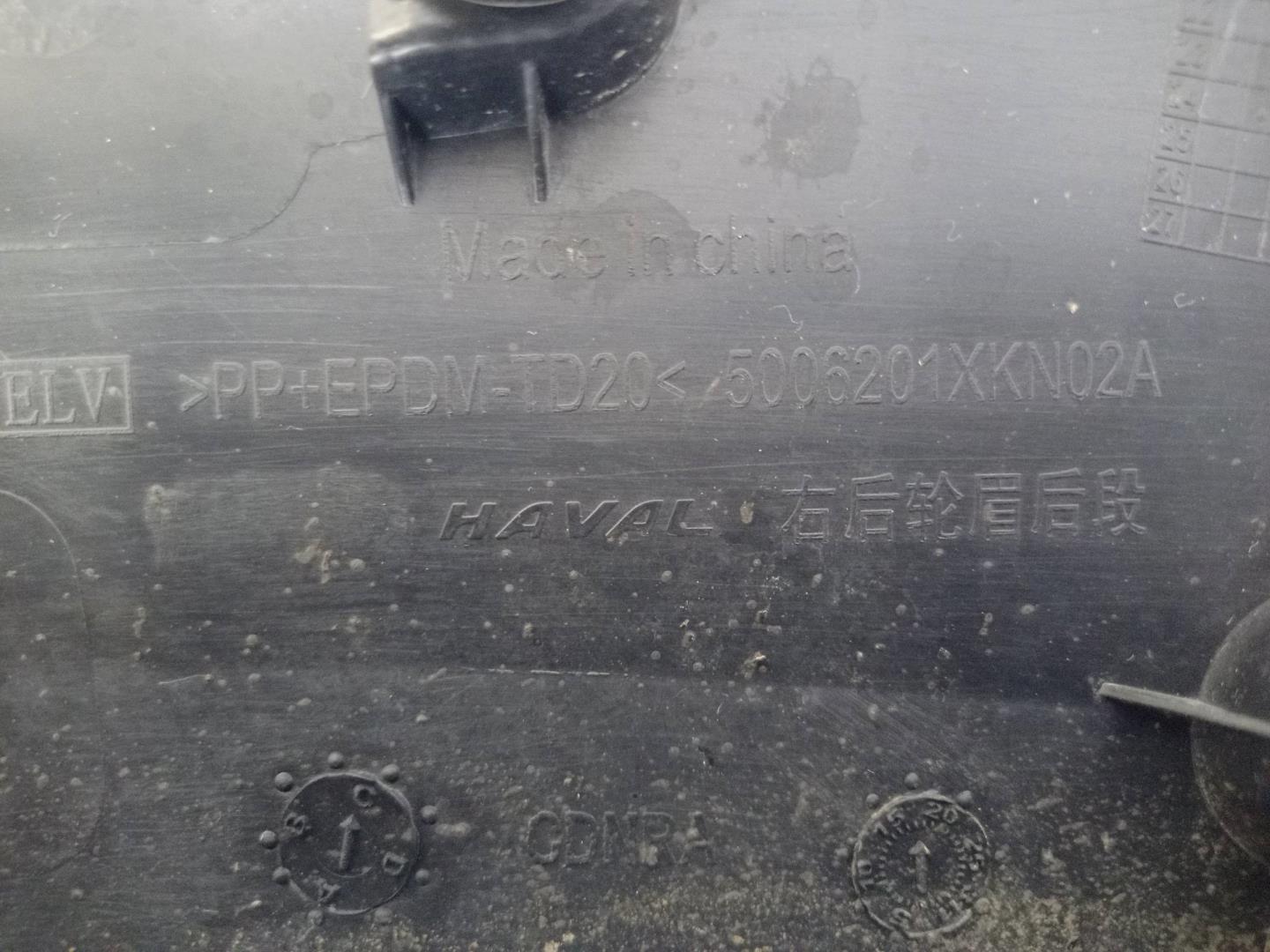 Накладка заднего крыла правого