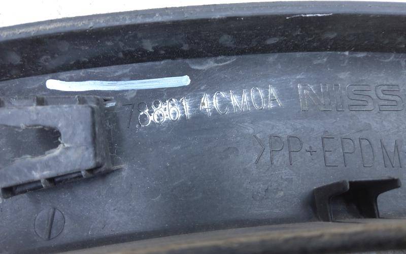 Накладка заднего крыла левого